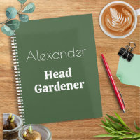 Head Gardener Funny Custom Personalised Gardening