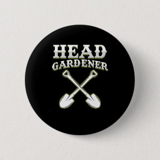 Head Gardener Garden Planting Gardening Flowers 6 Cm Round Badge