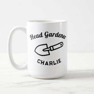 Head Gardener Humour Funny Garden Trowel Custom Coffee Mug