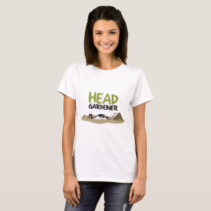 Head Gardener Illustration T-Shirt