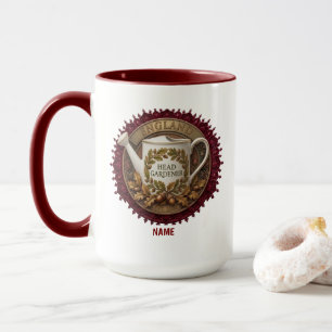 Head Gardener Personalised British Heritage Wate Mug