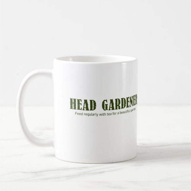 “Head Gardener” Printed Gift Coffe/Tea Mug (11oz) (Left)