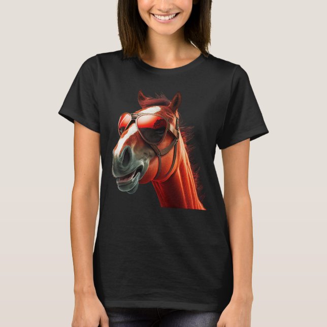 Head Horses  Humorous Sunglasses  1 T-Shirt (Front)