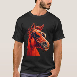 Head Horses Humorous Sunglasses 2 T-Shirt