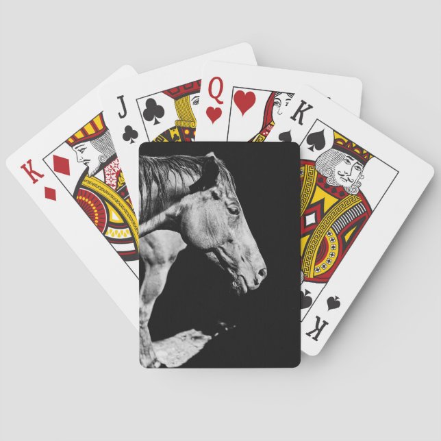 head horse's leg playing cards (Back)