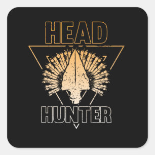 Head Hunter, Collecting Hunting Relics Square Sticker