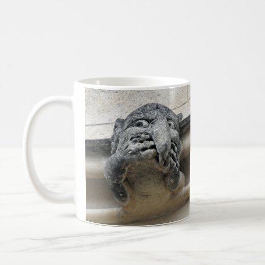 Head-in-hands gargoyle mug