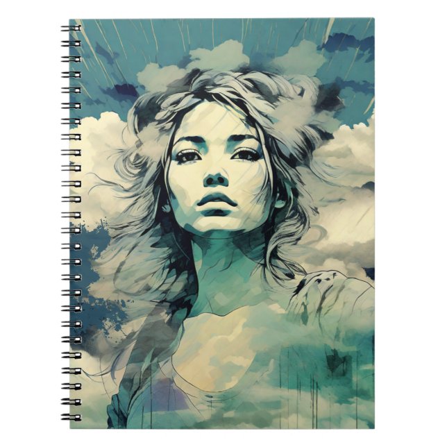 Head in the Clouds, Keep on Dreaming Notebook (Front)