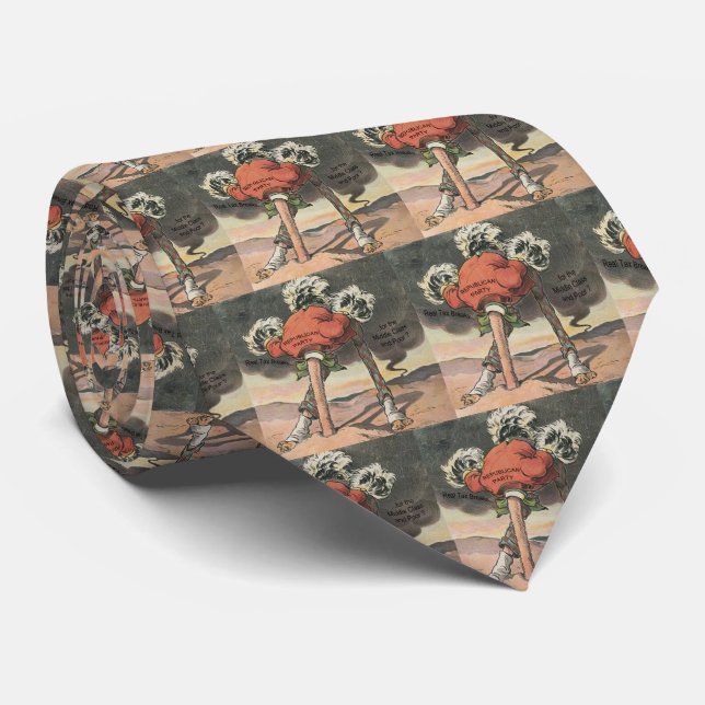 Head in the Sand Republican Party Tie (Rolled)