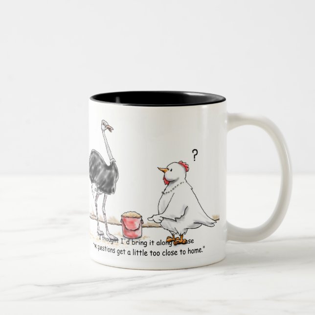 Head In the Sand Two-Tone Coffee Mug (Right)