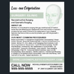 Head Model, Plastic Surgeon, Plastic Surgery Flyer<br><div class="desc">Head Model,  Plastic Surgeon,  Plastic Surgery Advertising Flyers By The Business Card Store.</div>