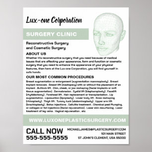 Head Model, Plastic Surgeon, Plastic Surgery Poster