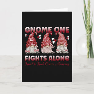 Head & Neck Cancer Burgundy Ribbon Card