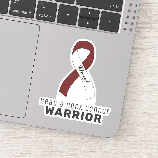 Head & Neck Cancer Vinyl Sticker (Detail)