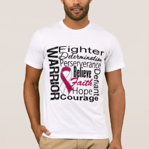 Head Neck Cancer Warrior Collage T-Shirt