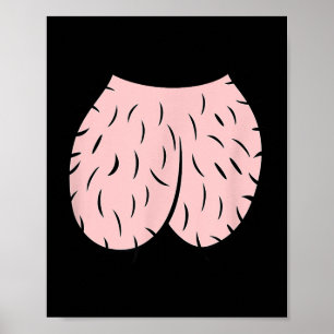 Head Nuts Men Funny Joke Halloween Costume Poster