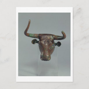 Head of a bull, with Royal Sumerian inscription, m Postcard