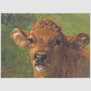 Head of a Calf (by Rosa Bonheur) Tissue Paper