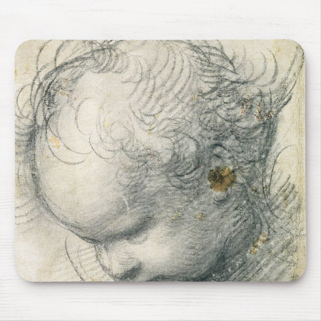 Head of a Cherub Mouse Mat (Front)