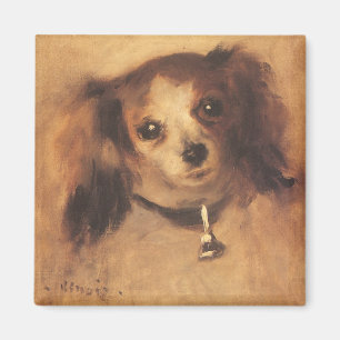 Head of a Dog by Pierre Renoir, Vintage Fine Art Magnet
