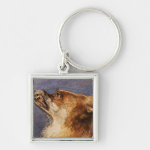 Head of a Fox Key Ring