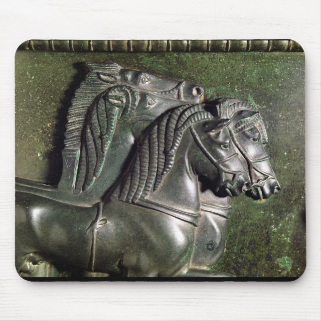 Head of a horse from a quadriga mouse mat (Front)