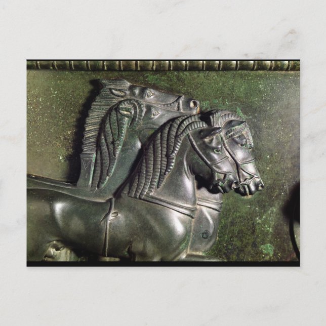 Head of a horse from a quadriga postcard (Front)