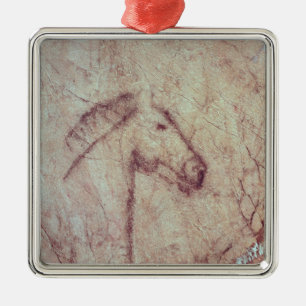 Head of a Horse, from the Cueva de la Pena Metal Tree Decoration