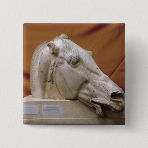 Head of a Horse of Selene 15 Cm Square Badge