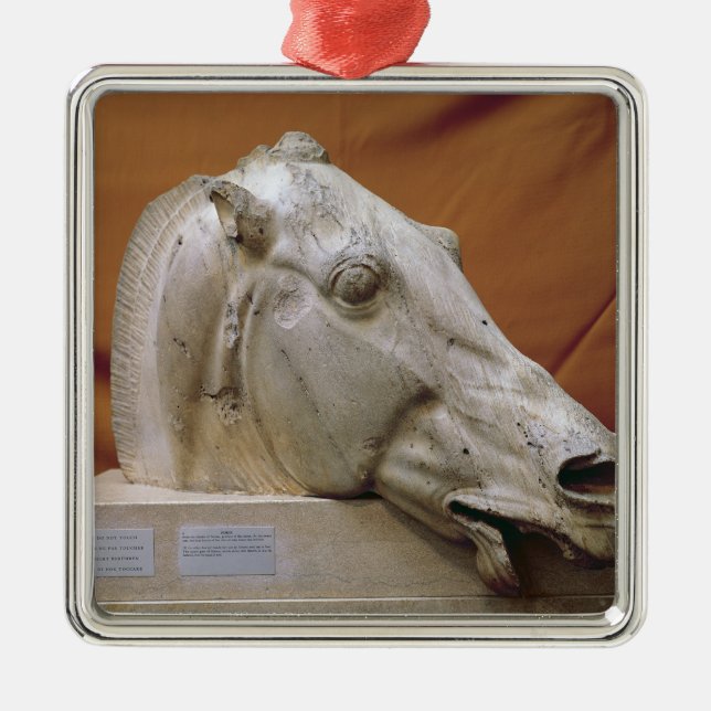 Head of a Horse of Selene Metal Tree Decoration (Front)