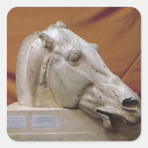 Head of a Horse of Selene Square Sticker
