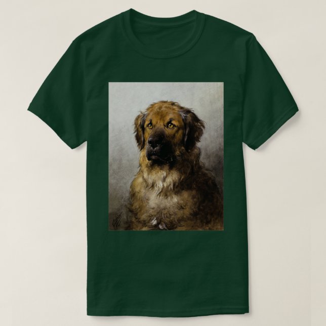 Head of a Leonberger Dog by Otto Eerelman T-Shirt (Design Front)
