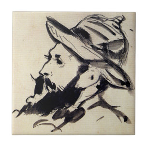 Head of a Man by Claude Monet, Tile