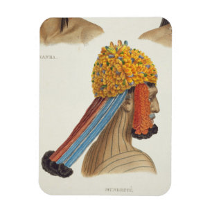 Head of a man from the Mundrucu tribe, from 'Trave Magnet