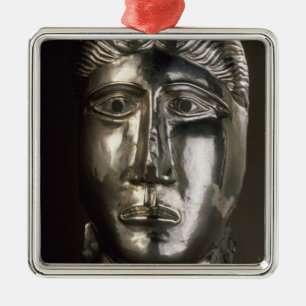 Head of a man, Gallo-Roman, 2nd-3rd century AD (si Metal Tree Decoration