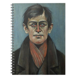 Head of a Man with Red Eyes (by L.S. Lowry) Notebook