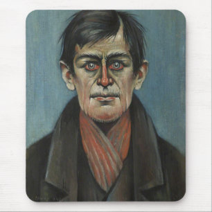 Head of a Man with Red Eyes (L.S. Lowry) Mouse Mat