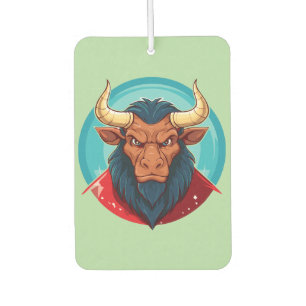 Head of a minotaur from greek mythology car air freshener