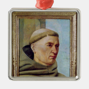 Head of a Monk Metal Tree Decoration