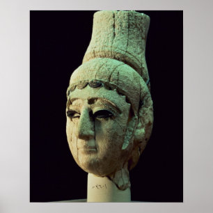 Head of a Prince or Princess of Ugarit (ivory) (se Poster