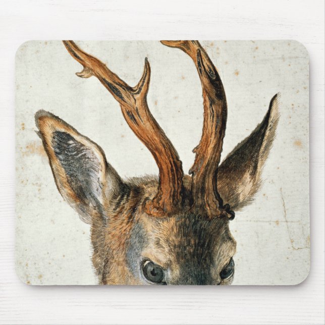 Head of a Roe Deer Mouse Mat (Front)