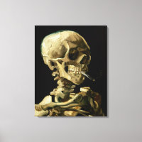Head of a Skeleton with a Burning Cigarette