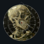 Head of a skeleton with a burning cigarette dartboard<br><div class="desc">Head of a skeleton with a burning cigarette (January 1886 - February 1886) - Vincent van Gogh</div>