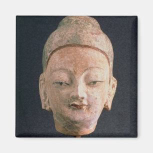 Head of a statue of Buddha, from Bezeklik Magnet