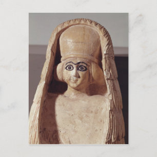 Head of a statue of Ishtar, wearing a Postcard