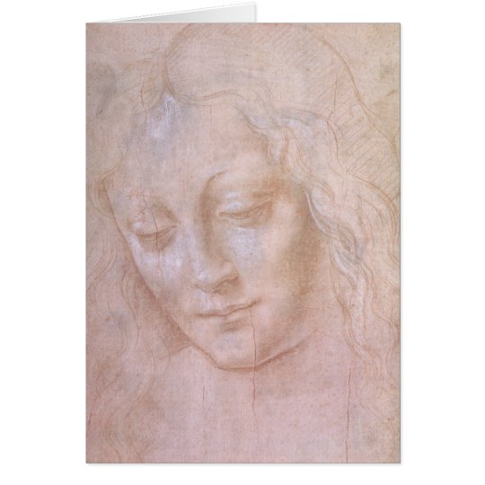 Head of a woman card
