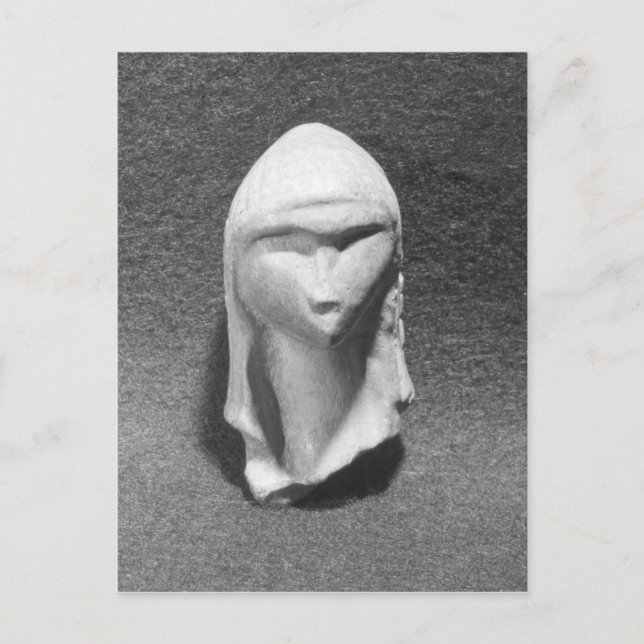 Head of a Woman known as Venus of Brassempouy Postcard (Front)