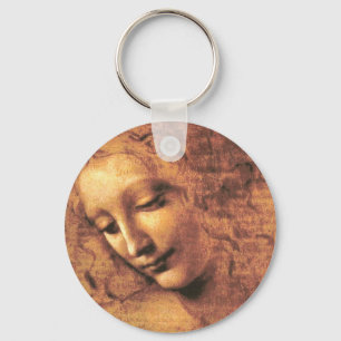 Head of a Woman La Scapigliata Leonardo Da Vinci Key Ring