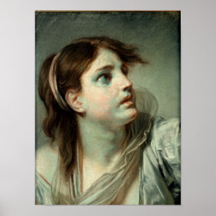 Head of a Young Girl Poster