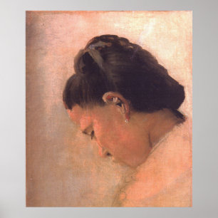 Head of a Young Girl Poster